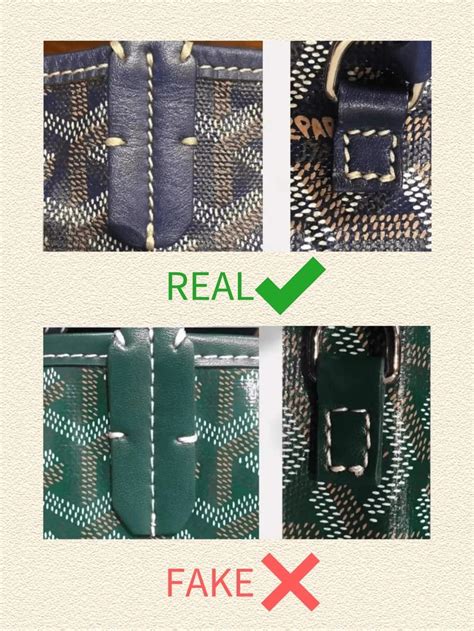 how to tell fake goyard belt|how to identify a Goyard.